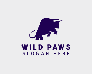 Wild Bison Animal logo design