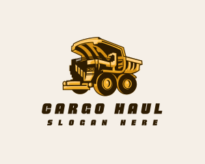 Mining Construction Truck logo design