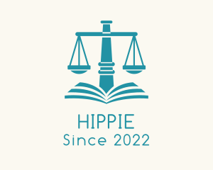 Justice - Law School Book logo design