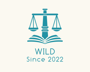 Court - Law School Book logo design