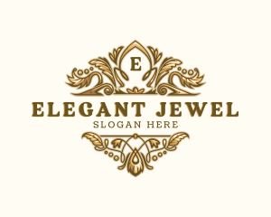 Elegant Jewelry Crest logo design