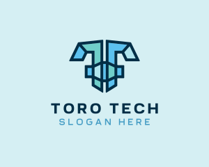 Modern Mosaic Letter T  logo design