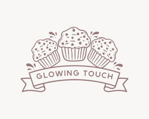 Muffin Cupcake Dessert Logo