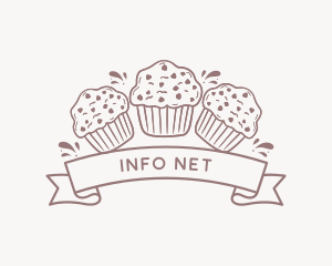 Muffin Cupcake Dessert Logo