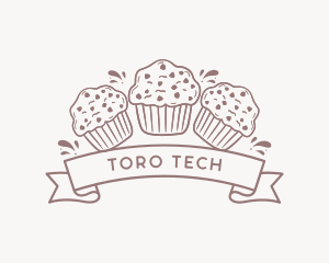 Muffin Cupcake Dessert Logo