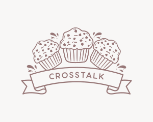 Muffin Cupcake Dessert Logo