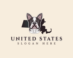 Massachusetts Terrier Dog logo design