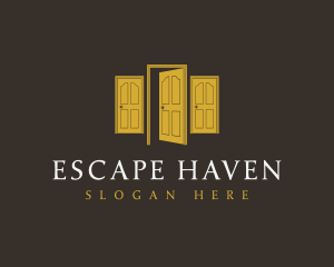 Escape - House Open Door logo design