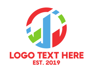 Logistic Administration - Colorful Circle Chart logo design
