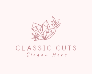 Natural Crystal Gem logo design