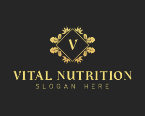 Wellness Lifestyle Wreath logo design