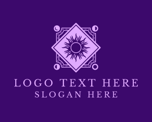 Planetarium - Cosmic Tarot Sun logo design