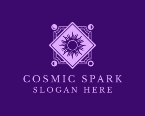 Cosmic Tarot Sun logo design