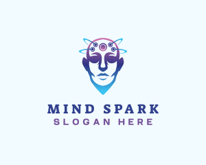 Mind Technology Head logo design