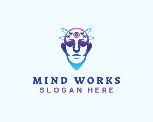 Mind - Mind Technology Head logo design