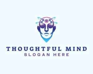 Mind Technology Head logo design