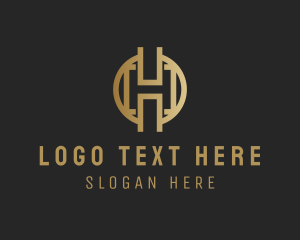 Trade - Cryptocurrency Letter H logo design