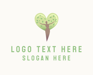 Arborist - Nature Woman Heart logo design