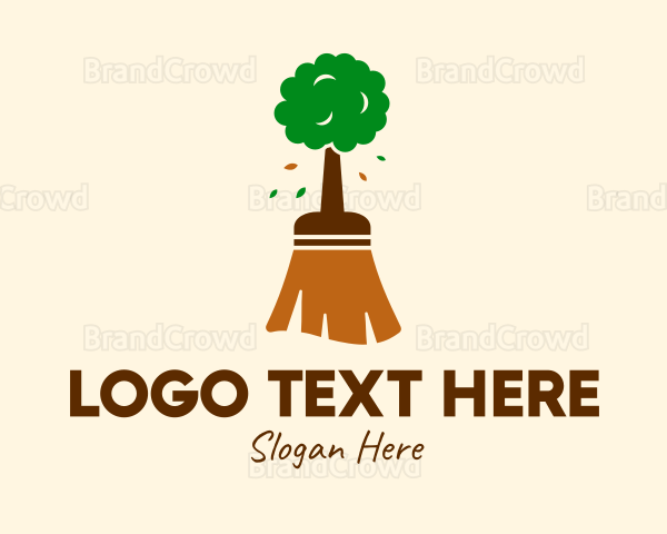 Natural Tree Broom Logo