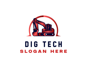 Industrial Digging Demolition logo design