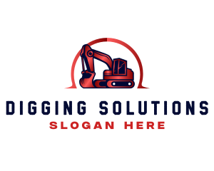 Industrial Digging Demolition logo design