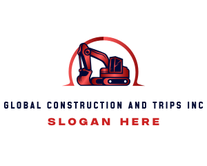 Excavation - Industrial Digging Demolition logo design