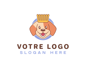 Fur - Puppy Comb Crown logo design