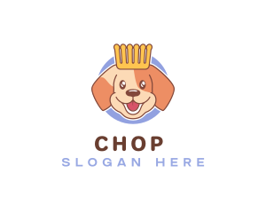 Puppy - Puppy Comb Crown logo design