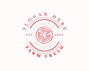 Natural Tomato Farming  logo design