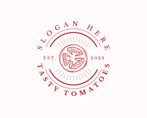 Natural Tomato Farming  logo design