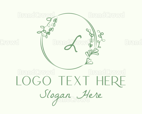 Decorative Green Vine Logo