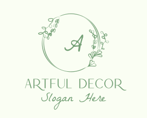 Decorative Green Vine logo design