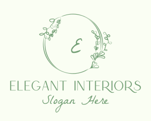 Decorative Green Vine logo design