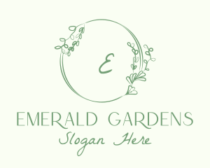 Decorative Green Vine logo design