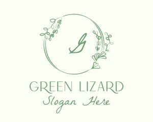 Decorative Green Vine logo design