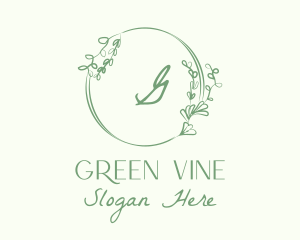 Decorative Green Vine logo design