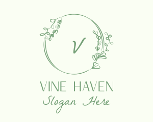 Decorative Green Vine logo design