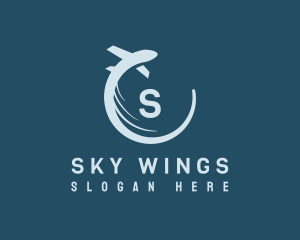 Airplane Flight Aviation logo design