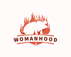 Roast Pig Barbecue Logo