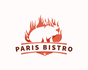 Roast Pig Barbecue logo design