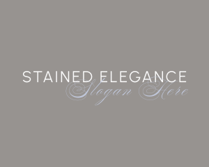 Elegant Cursive Beauty logo design