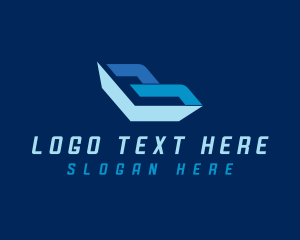 Letter B - Cargo Express Delivery Logistics logo design