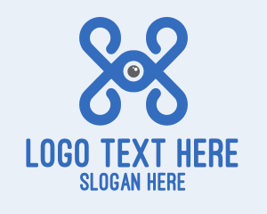 Stroke - Blue Eye Tentacles logo design