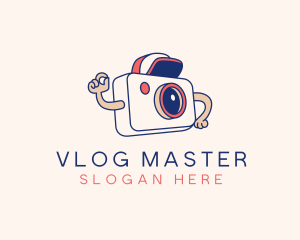 Vlogger - Camera Boy Vlogger logo design