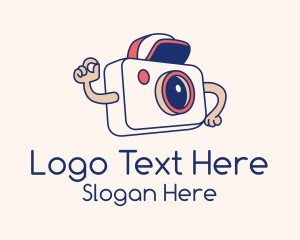 Vlogger - Camera Boy Vlogger logo design