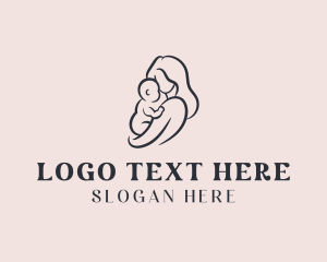 Family Planning - Mom Baby Parenting logo design