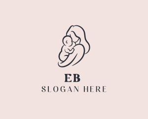 Mom Baby Parenting Logo