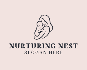 Mom Baby Parenting logo design