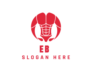 BodyBuilder Muscle Man Logo