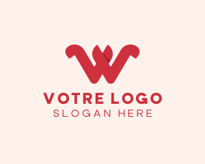 Advertising Company Letter W  Logo